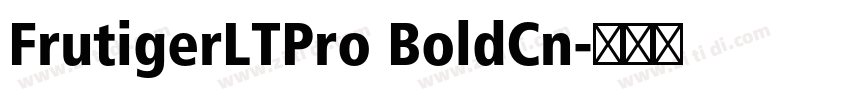 FrutigerLTPro BoldCn字体转换